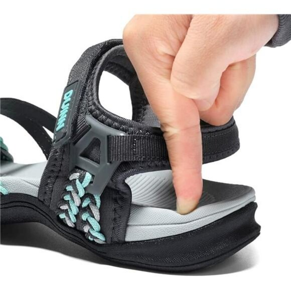 UBFEN Womens Hiking Sandals Sport Adjustable Strap Arch Support Beach Shoes - Picture 5 of 7